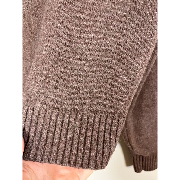 Hollister Hood Sweater XS Brown Neutral Preppy Boho Western Y2K Cozy Comfy 80s - Picture 6 of 9